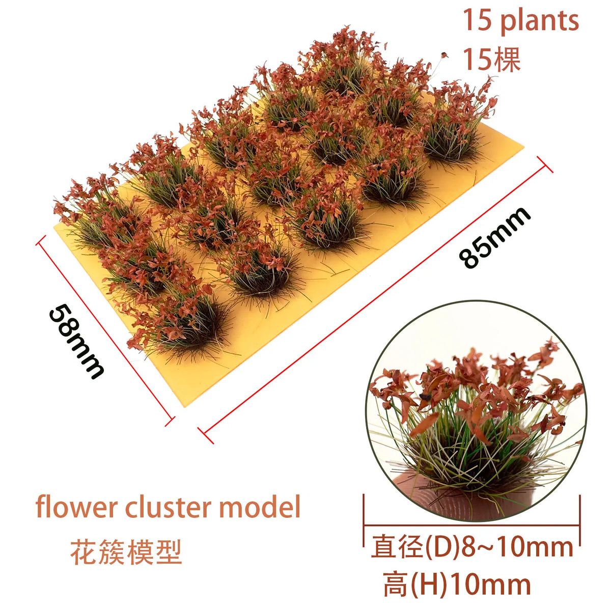 Simulation Miniature Grass Cluster Plants Diy Model Bushes Materials Building Garden Sand Table Scene Layout Diorama Kits 1Box