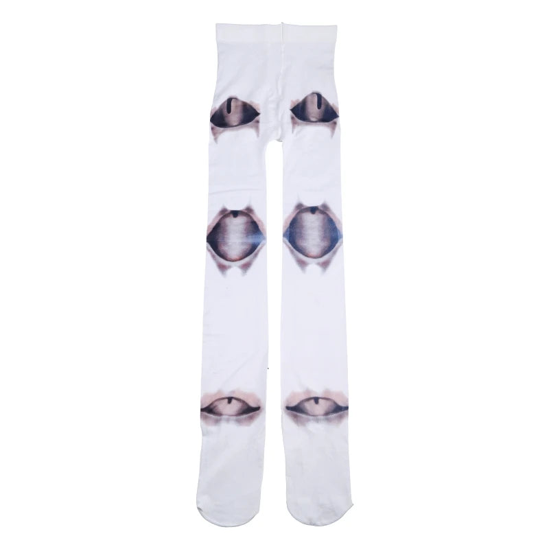 Women Novelty Pantyhose Gothic Anime Jointed for Doll 3D Print Tig