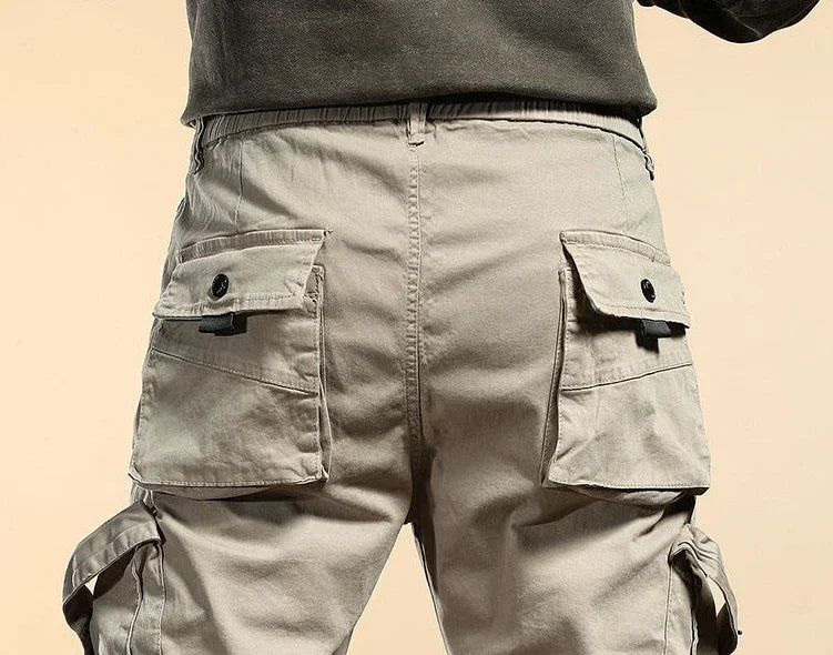 Men's Cargo Pants Outdoor Male Trousers Korean Hiking Loose Biker Motorcycle Cotton Luxury Aesthetic Fashion Baggy Slacks