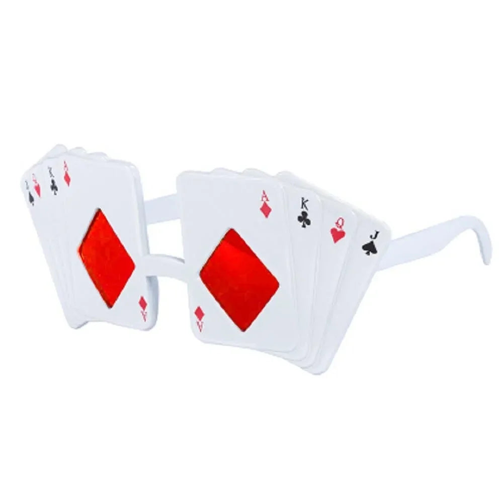 Playing Card Sunglasses Cosplay Anime Glasses Birthday Party Wedding Celebration Decoration Props Novelty Dress up Costumes