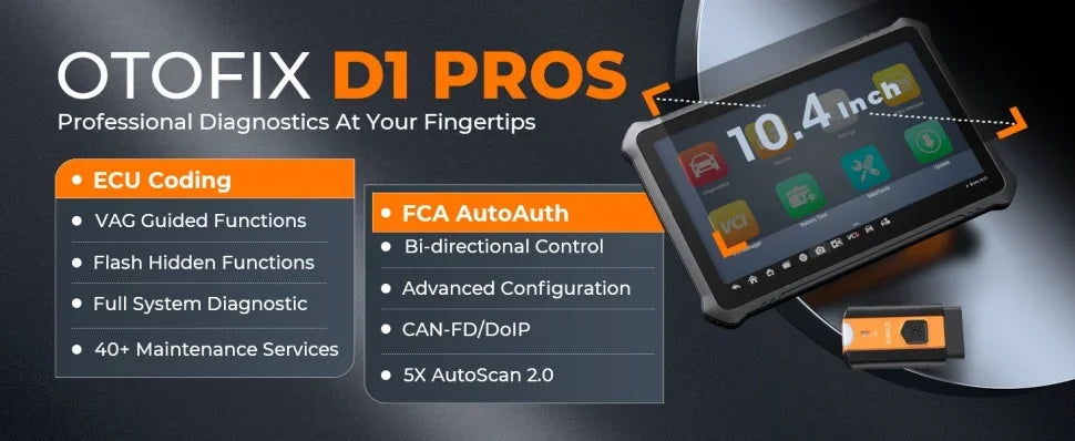 OTOFIX D1 PROS Car Diagnostic Tool Support ECU Coding And 40 Services