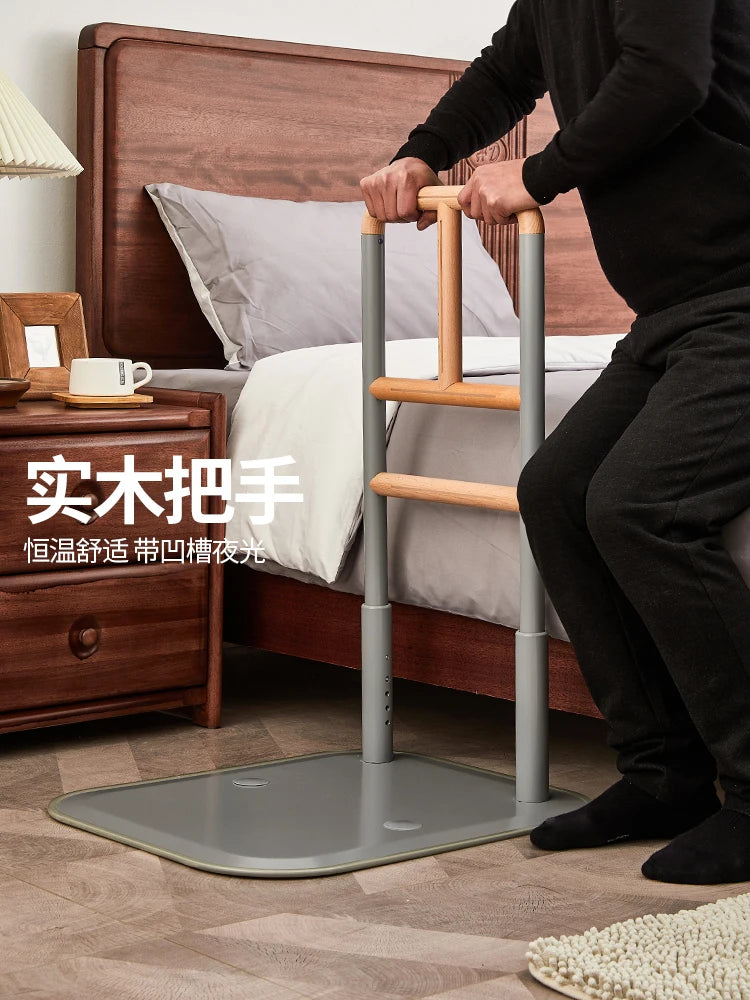 Auxiliary Getting Up Device Safely Elderly Punch-free Bedside Handrail Senior Bed Rail Guardrail Help Frame Kryjte Se Getting Up