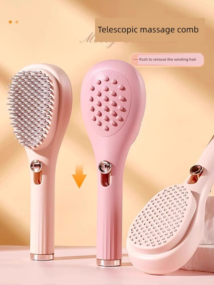 Telescopic Massage Comb Hair Dye Comb Hair Scalp Cleaning Hairdressing Comb Anti-Static Shunfa For Home One-Click Good-looking