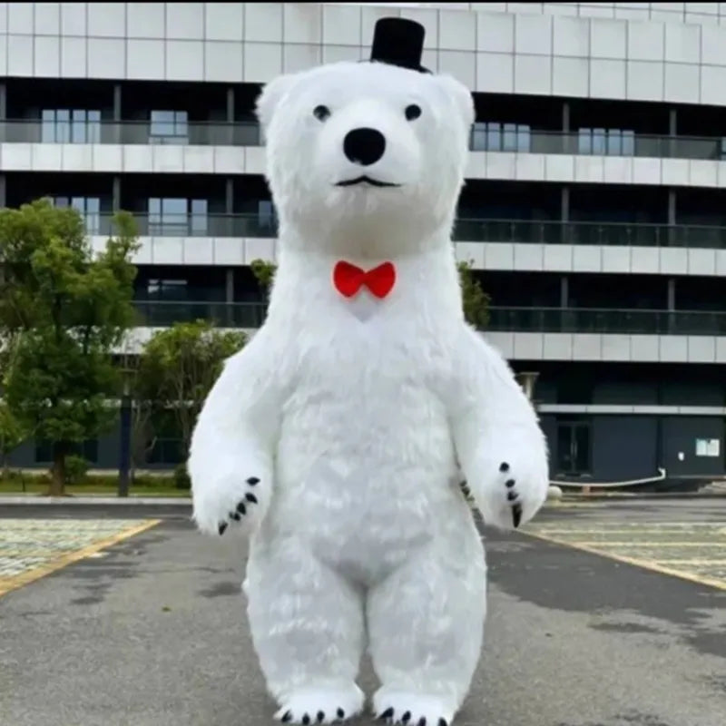 2.6M inflatable polar bear, giant panda, brown bear performance suit, funny doll, Santa Claus, snowman, animal shape performance