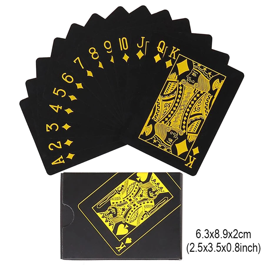 Black blue Playing Card Poker Game Deck red yellow Poker Suit Plastic Magic Waterproof Deck Of Card Magic Water Gift Collection