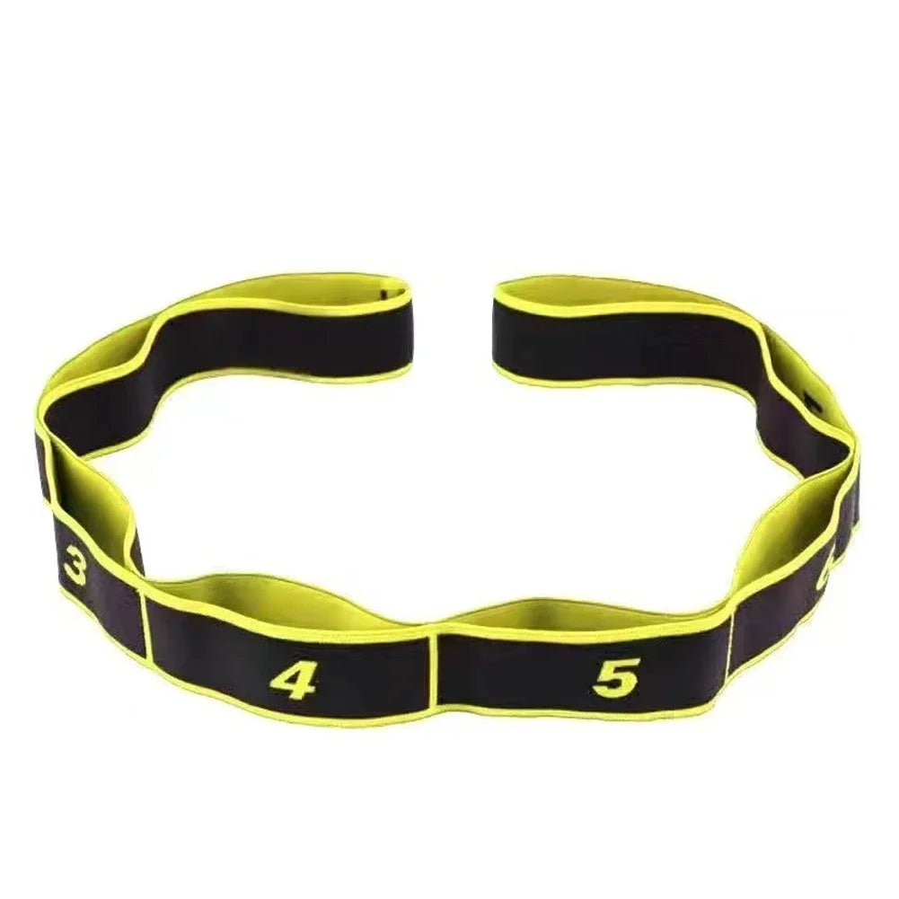 Fitness Exercise Women Man Latin Dance Elastic Stretch Belt With Number Exercise Pull Strap Sports Yoga Resistance Band