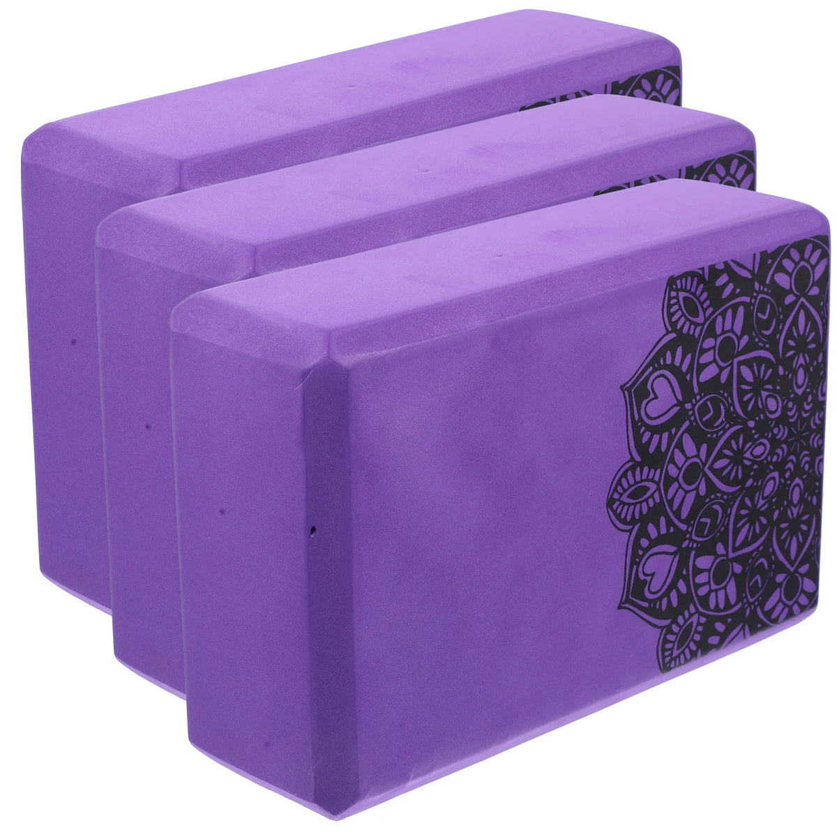 3pcs Lightweight EVA Blocks Yoga Brick Exercise Gym Brick Exercise Body Fitness Training Aids to Support and Deepen Poses(Random