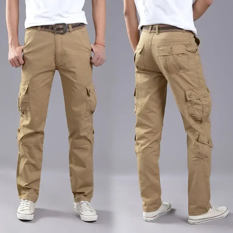 Outdoor Hiking Cotton Male Trousers Baggy Aesthetic Korean Style Cheap Y2k Vintage Men's Cargo Pants Fashion Slacks New In Long