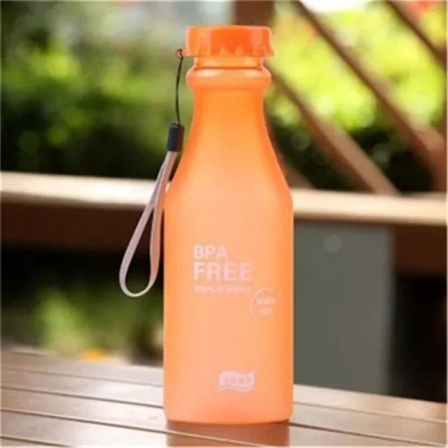 2022 Candy-Colored Frosted Leak-proof Plastic Portable Non-breakable Soda Bottle Sealed Water Cup Beverage Water Bottle