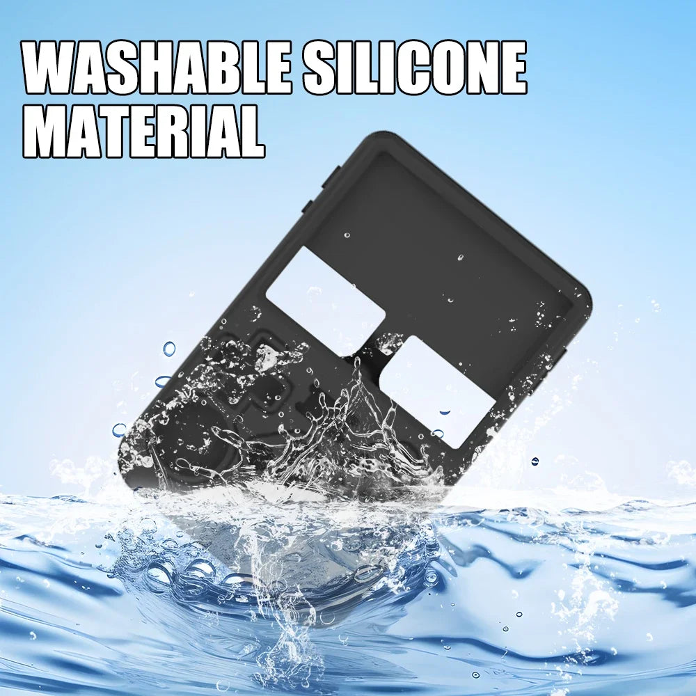 Case With Lanyard For R36S Console Soft Silicone Skin Shell Cover Full Protection Anti-Scratch Protector Game Accessories