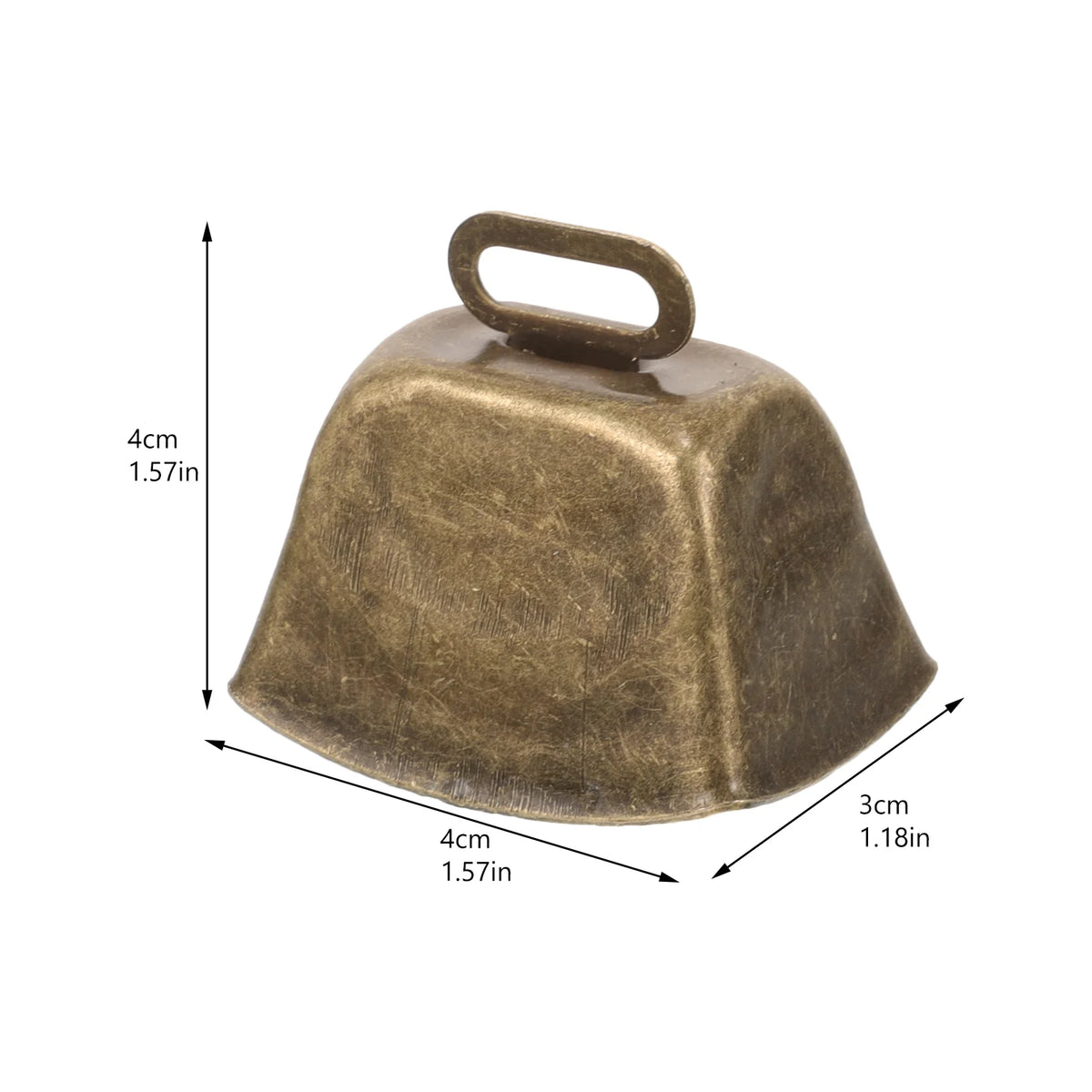 6 Pcs Vintage Cowbell Bells Eat Grass Cattle Ornament Copper Noise Makers for Sporting Events Sheep Dog Hanging