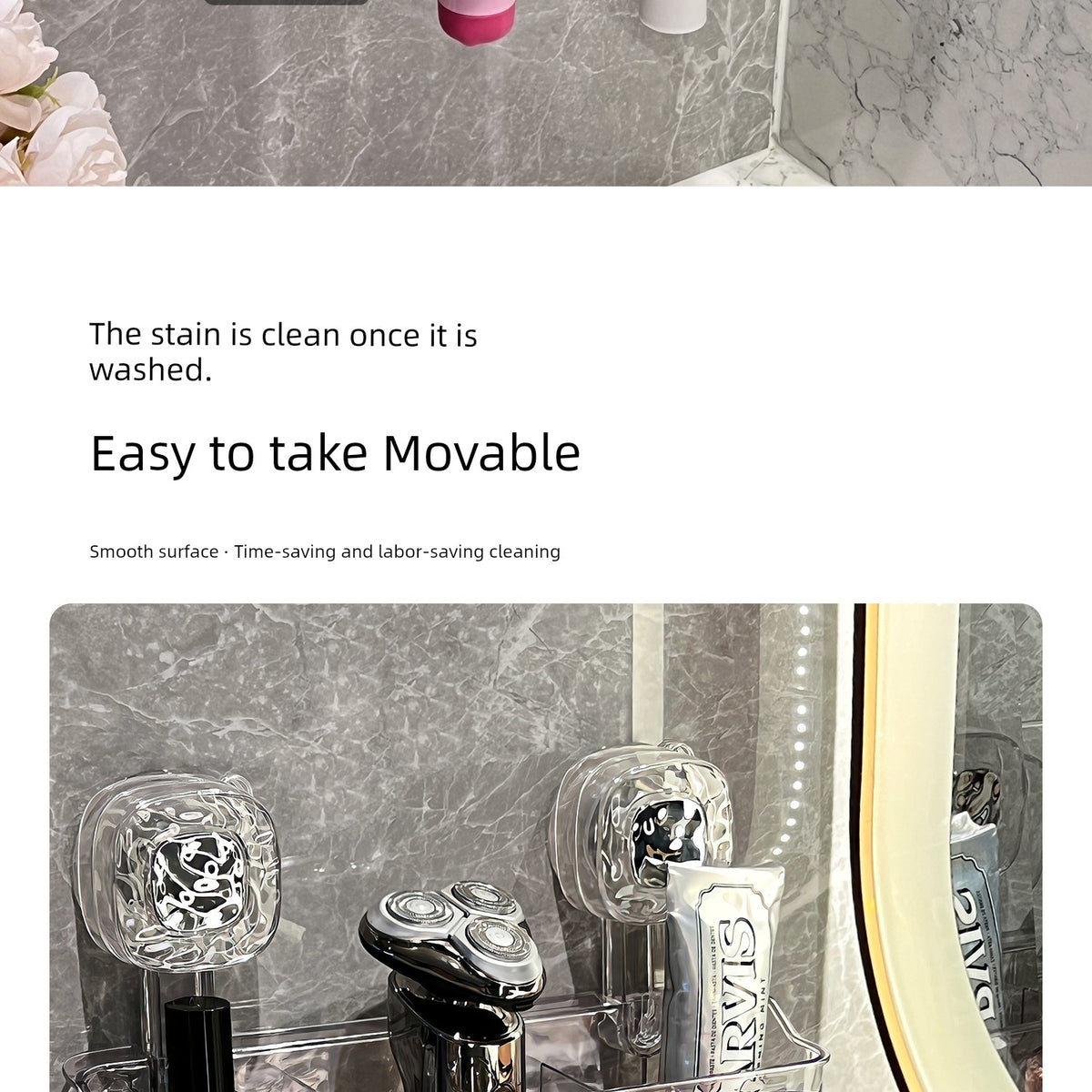 Suction Cup Toothbrush Rack Wall-Mounted No Punch Toothbrush Holder New Arrival Bathroom Tooth Cup Gargle Cup Shelf