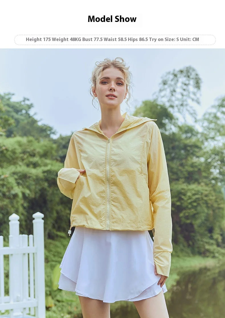 Outdoor Sunsuit Summer Mesh Breathable Zipper Skin Jacket Cardigan Excursion Hiking Hooded Sunscreen Jacket
