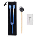 128Hz Aluminum Alloy Tuning Fork With Hammers For Nervous System Testing Sound Healing Therapy Health Care