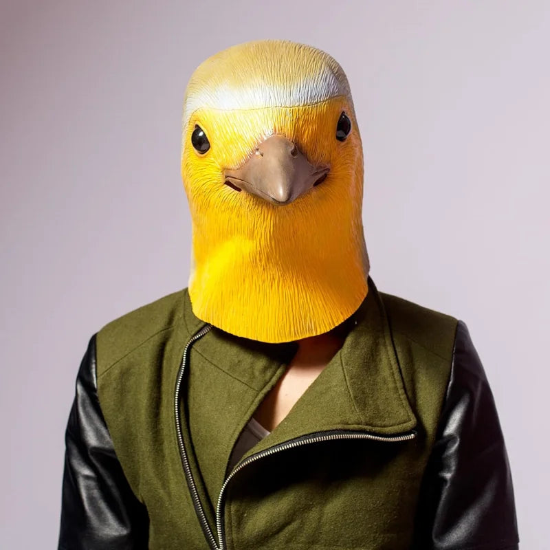 Novelty Bird Mask Latex Hood Animal Eagle Pigeon Bird Helmet Halloween Costume Carnival Cosplay Party Zoo Masquerade Props