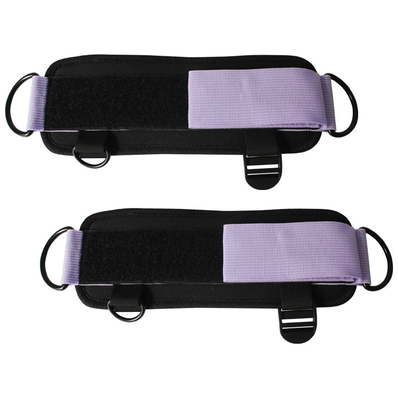 Gym Ankle Straps Double D-Ring Adjustable Neoprene Padded Cuffs Ankle Weight Leg Training Brace Support Sport Safety Abductors