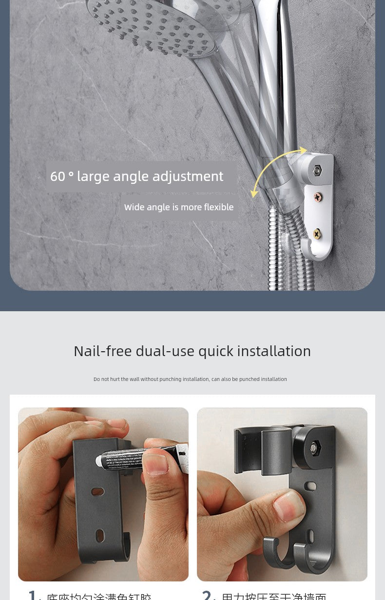 Fixed Seat Shower Head Old-Fashioned Screw Shower Bracket