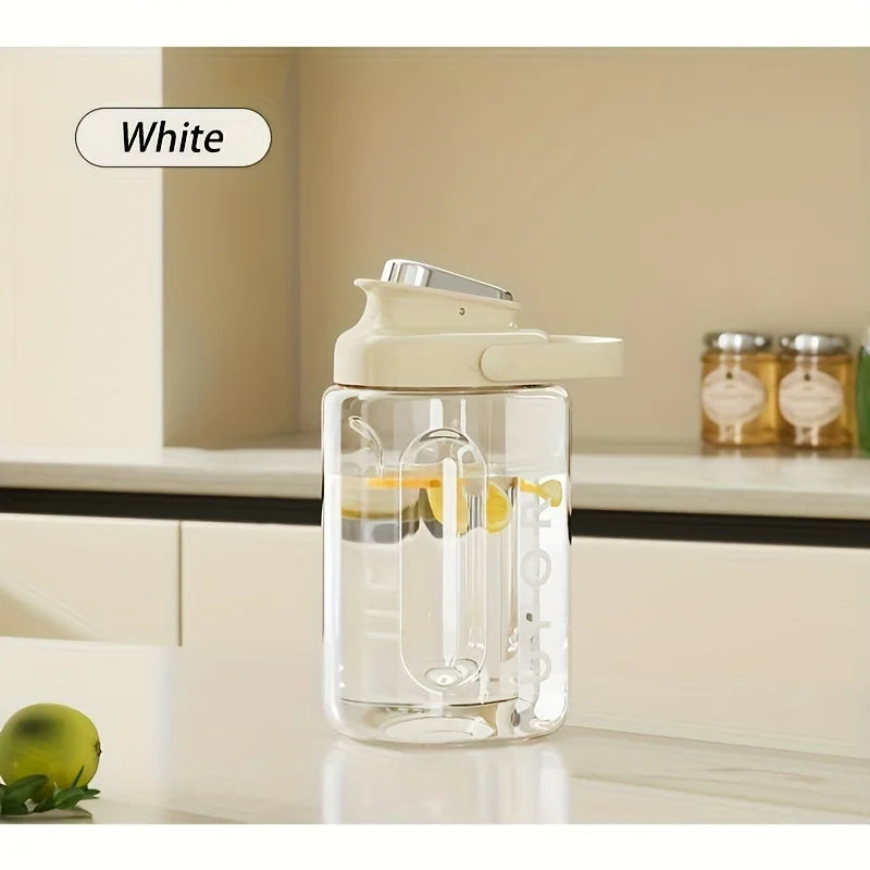 1pc Cold Water Kettle With Faucet Refrigerator Beverage Dispenser Multifunctional Camping Water Storage Bucket Large Capacity
