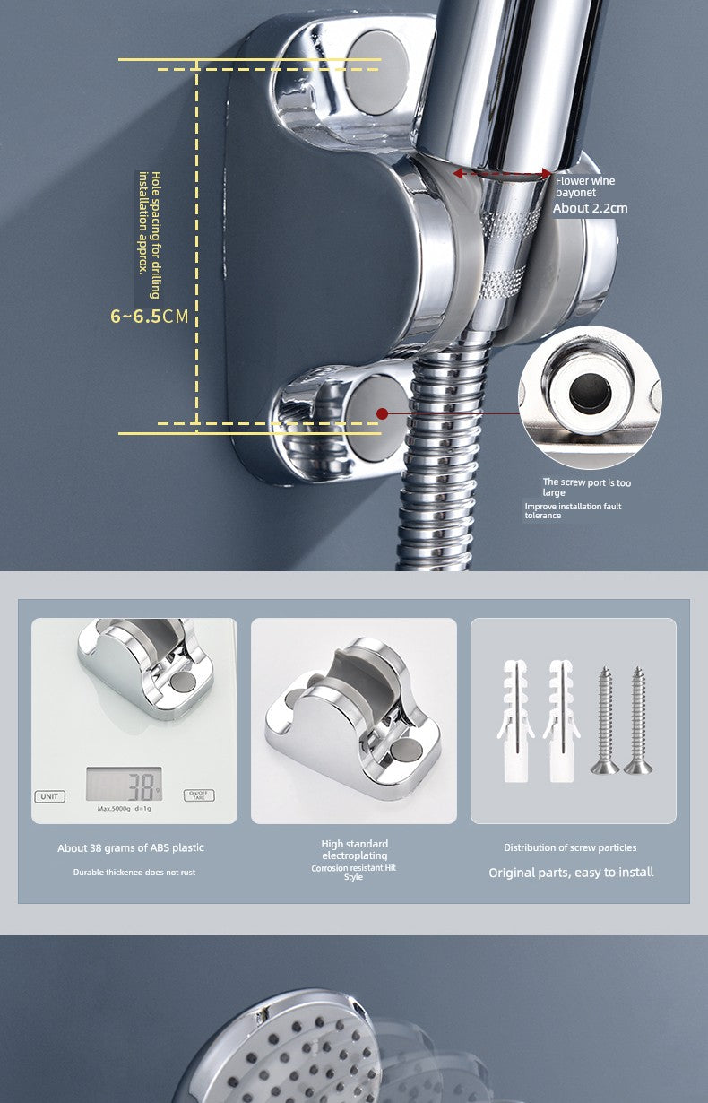 Fixed Seat Shower Head Old-Fashioned Screw Shower Bracket