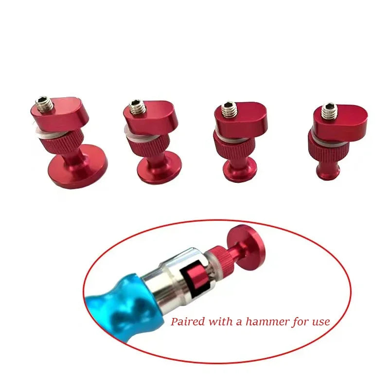 4pcs New Car Dent Repair Tool Puller Dent Repair Accessory Circular Gasket Hail PDR Repair Tools Automotive Service Set