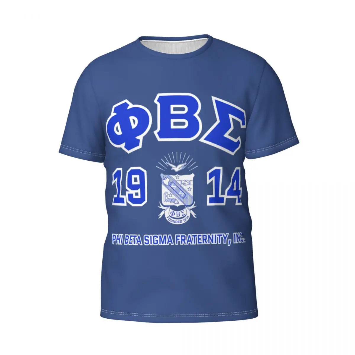 Phi Beta Sigma PBS Fraternity Men's Athletic Cotton Classic Short Sleeve Crewneck T-Shirt Tee Shirt