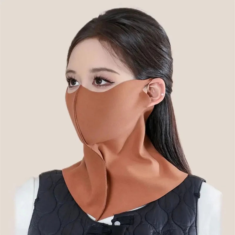 New Unisex Ice Silk Sun Mask Wearable Blanket Outdoor UV Neck Scarf Summer Riding Breathable Protection Dust Masks