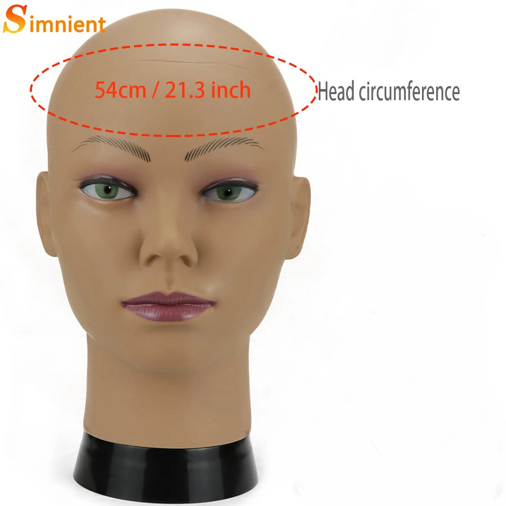 Mannequin Head With Tripod For Making Wig Hat Glasses Mask Display Cosmetology Manikin Head For Makeup Practice Wig Install Kit