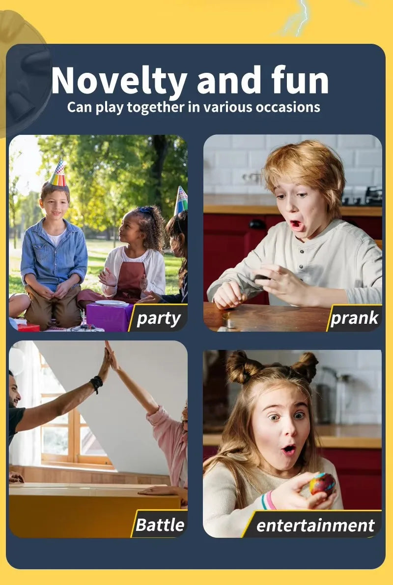 Funny Electric Shock Polygraph Tricky Lie Detector Test Lucky Shock Roulette 6 Fingers Novelty Party Board Game Toys For Adults