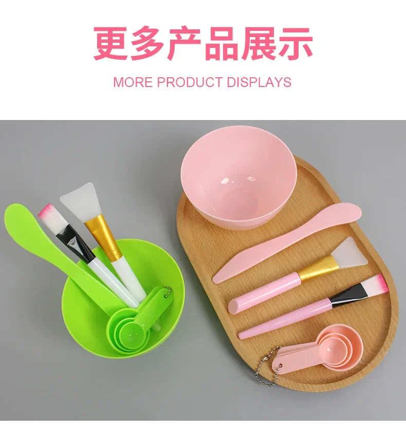 Face Mask Mixing Bowl Set DIY Facemask Mixing Tool with Silicone Mask Bowl Makeup Brushes Spatula Beauty Skin Care Beauty Health