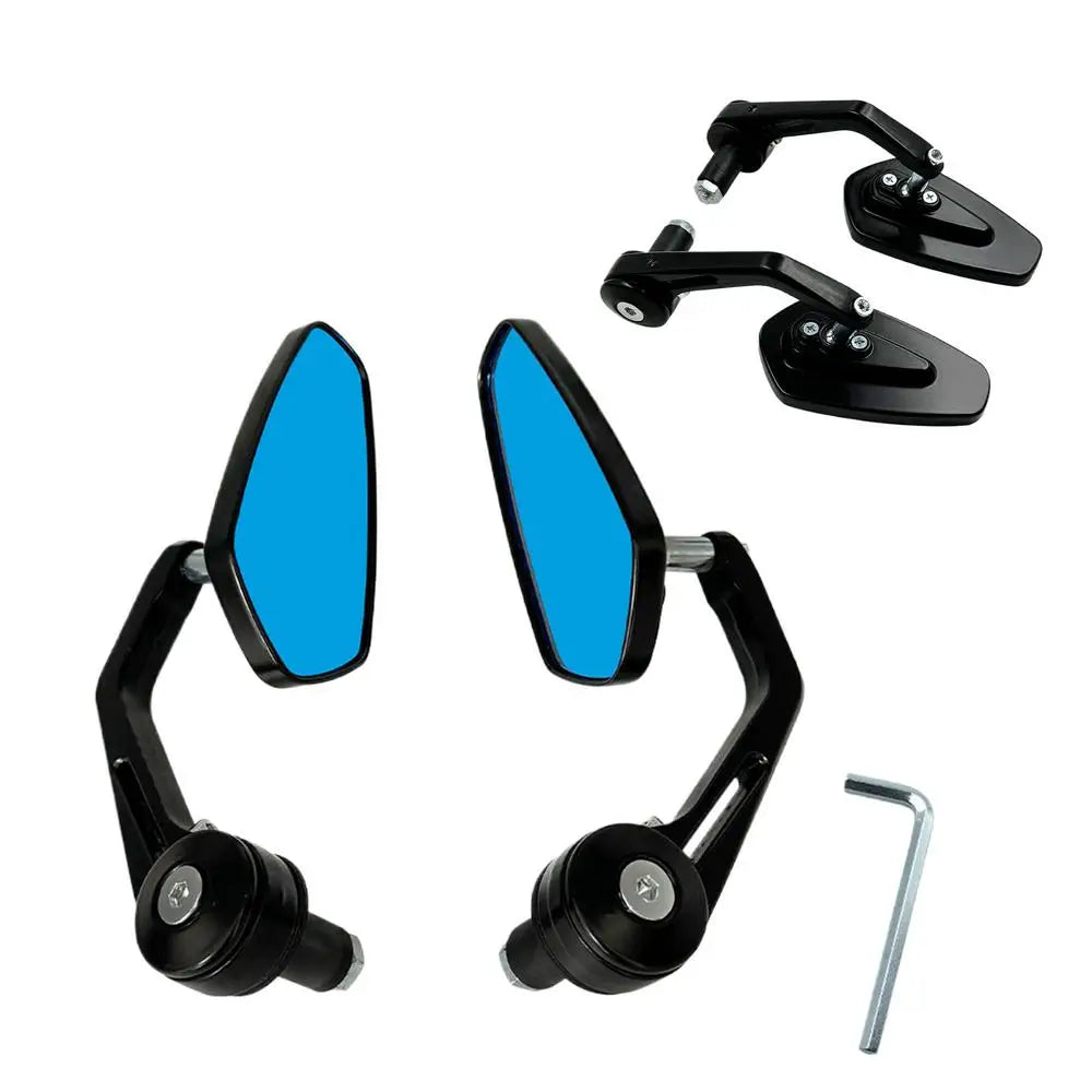 Motorcycle Rear View Reflector Cycling Bar End Rearview Reflectors Good Clarity Cycling Accessories For Outdoor Riding Urban