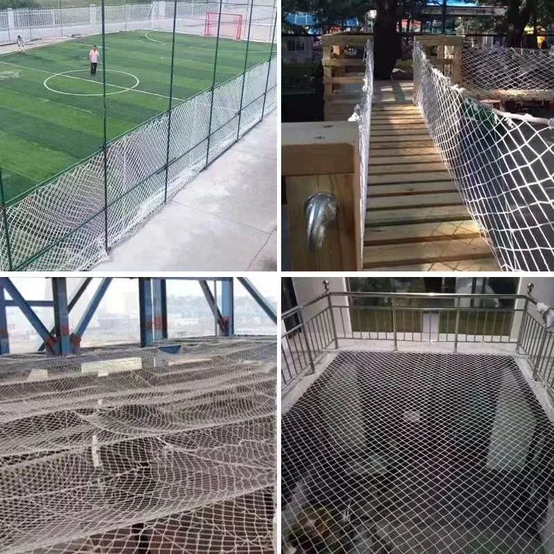 Safety Netting Building Against Falling Net Balcony Window Stairs Safe Deck Fence White Nylon Protection Baby Cat Dog