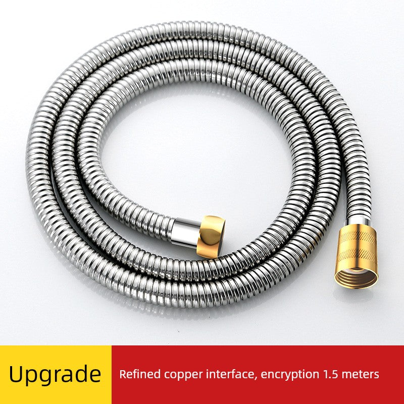Shower Hose Explosion-Proof Shower Tube Boost Nozzle Refined Copper Neutral Connecting Pipe Water Heater Accessories Complete Collection Punch-Free