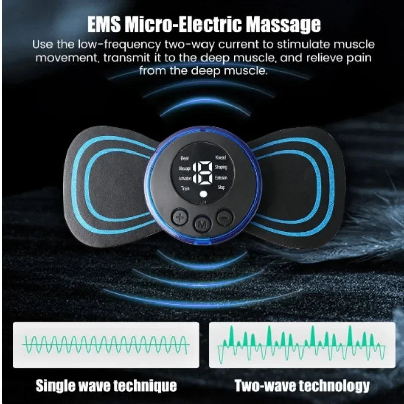 Xiaomi MIJIA Neck Massager Mini Cervical Back Muscle Pain Relief Patch Massageador Stimulator Mat Portable Body Health Care Tool