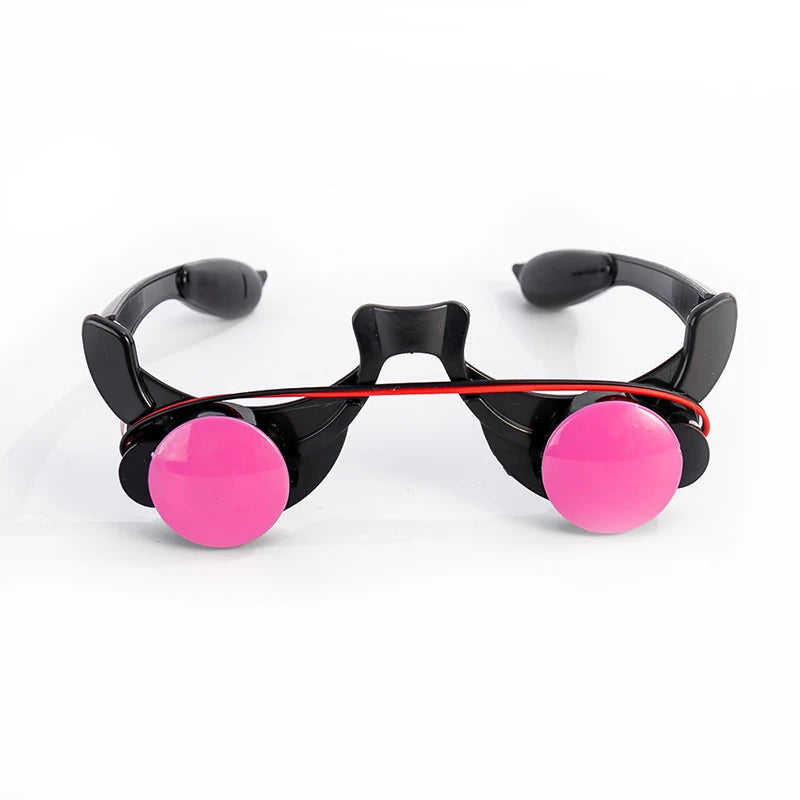 Halloween Light-Up LED Eyewear Anime Role Playing Props Funny Novelty Luminous Glasses Red Eyes Cosplay Masquerade Party Props