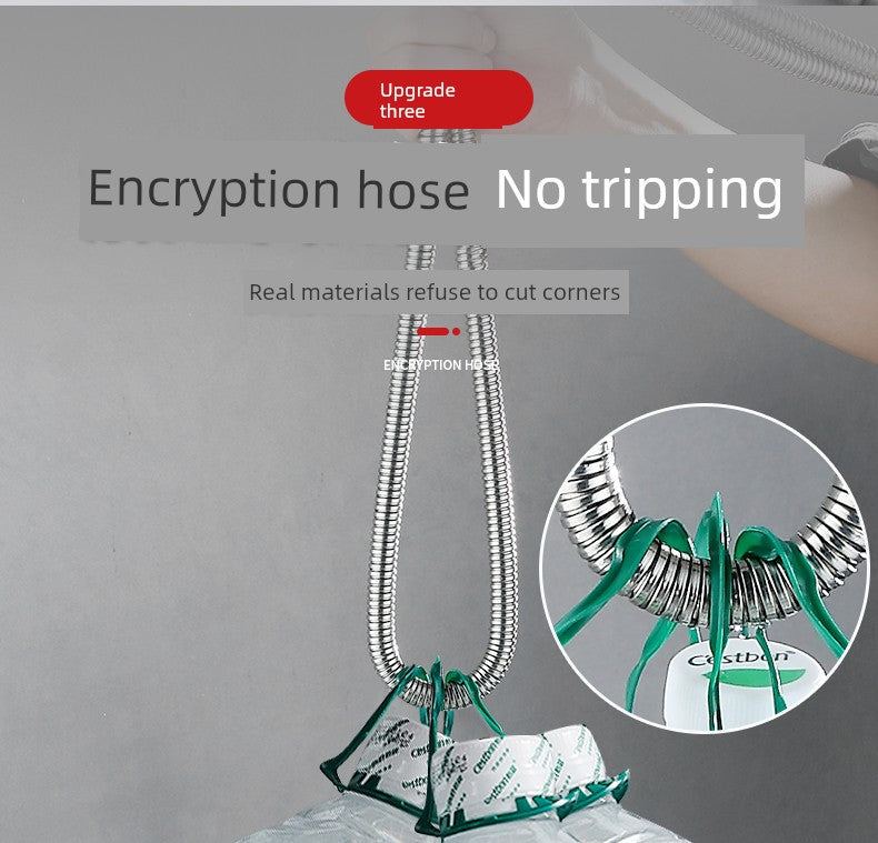 Shower Hose Explosion-Proof Shower Tube Boost Nozzle Refined Copper Neutral Connecting Pipe Water Heater Accessories Complete Collection Punch-Free