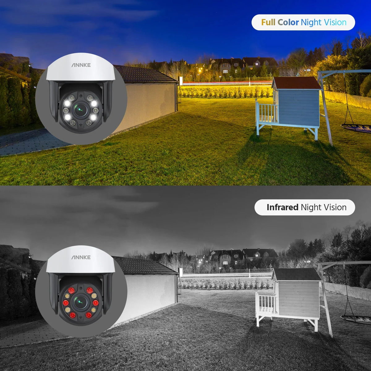 ANNKE 5MP 20X optical zoom Camera Built-in Microphone Speaker Wifi Survalance Camera Full-Color Human detection Smart Tracking