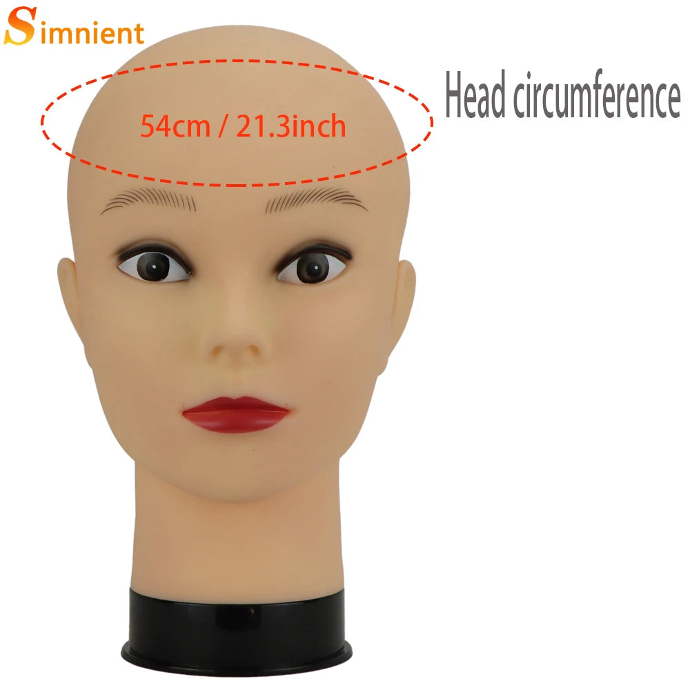 Mannequin Head With Tripod For Making Wig Hat Glasses Mask Display Cosmetology Manikin Head For Makeup Practice Wig Install Kit