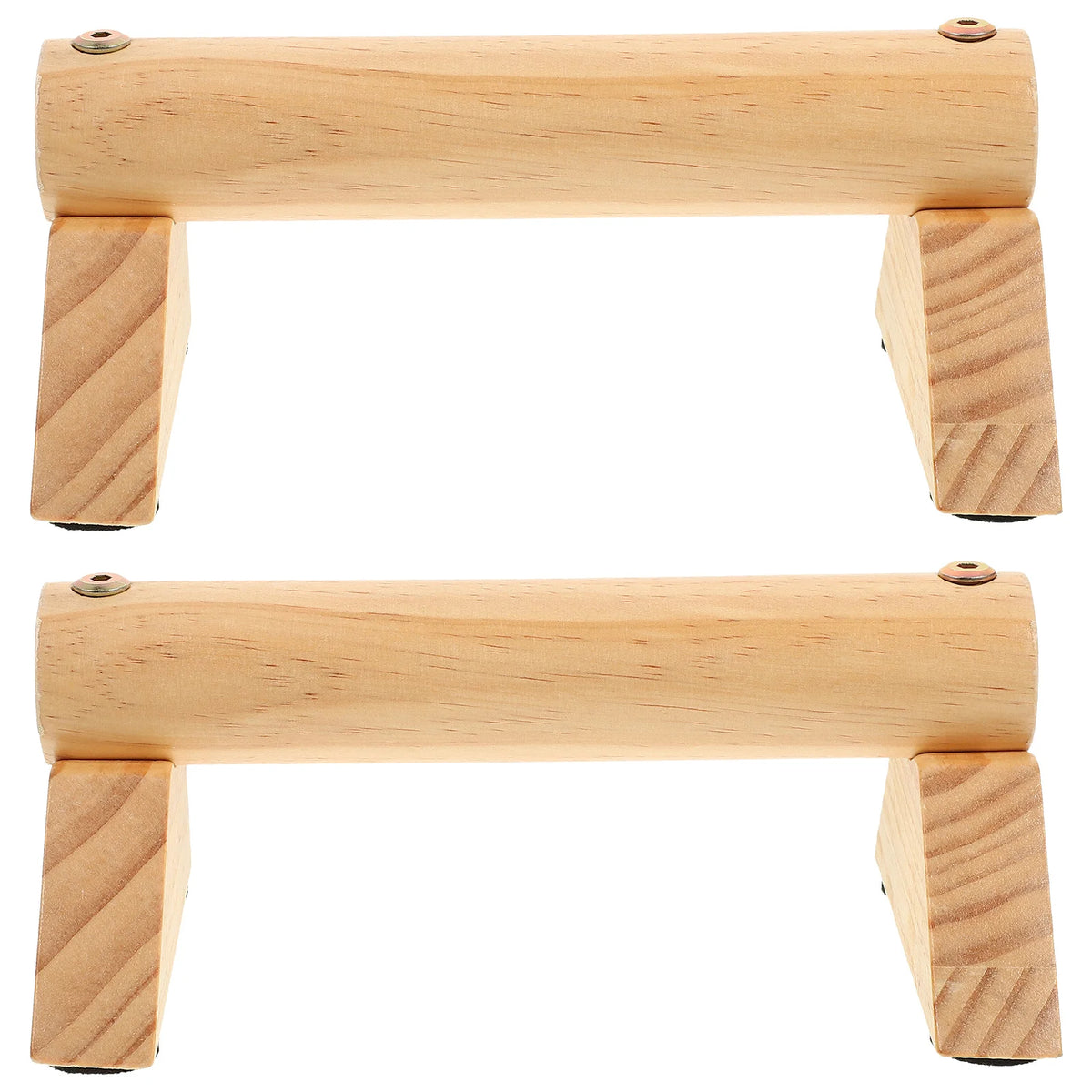 Wooden Push-up Bar Gym Equipment Household Exercise Non-slip Mat Press-up Device