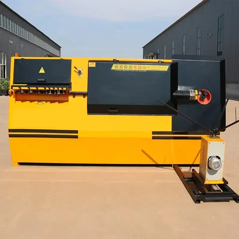 Stirrup Bending Machine CNC Automatic Aluminum Steel Bar Cut Bend Ironworker Making Cutting Bending Stirrup Rebar Bender Machine