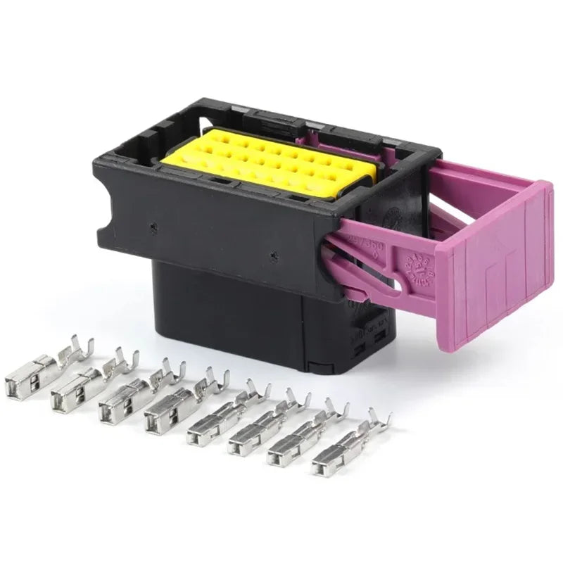 1/5sets ECU Car Controller Circuit Board Matching Aluminum Alloy Shell Box Plug Automotive Motor Auto Connector 48P