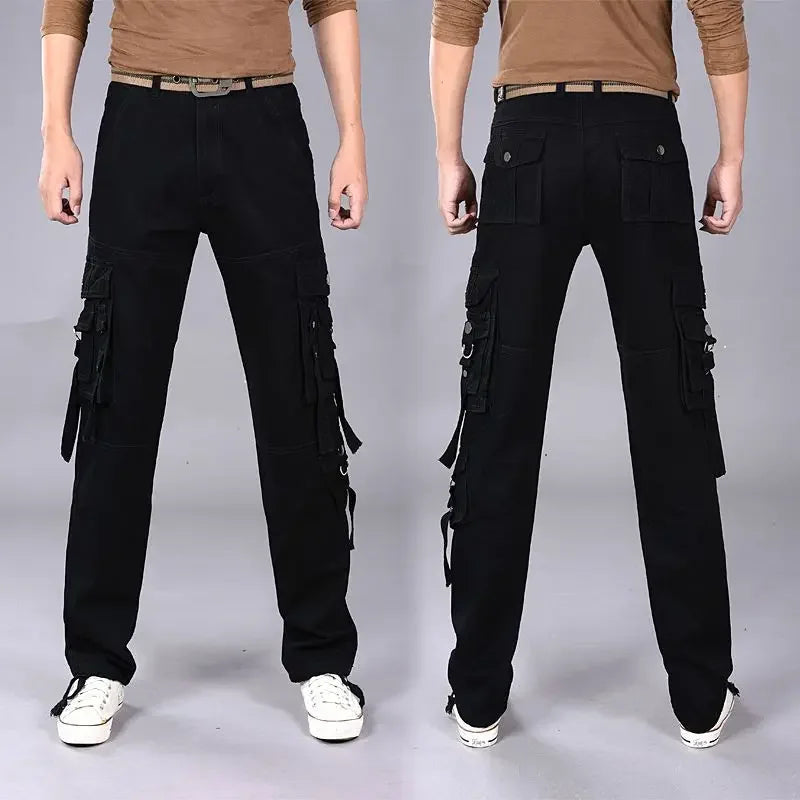 Outdoor Hiking Cotton Male Trousers Baggy Aesthetic Korean Style Cheap Y2k Vintage Men's Cargo Pants Fashion Slacks New In Long