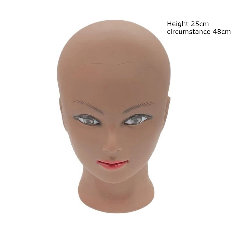 Female African Mannequin Head Without Hair For Making Wig Stand and Hat Display Cosmetology Manikin Training Head