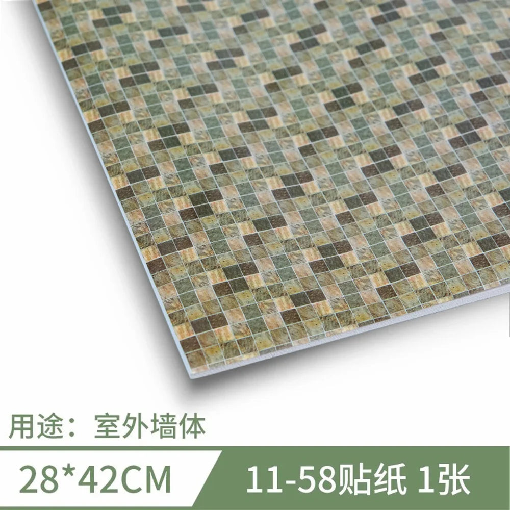 28x42CM Floor/Wall Sticker Materials DIY House Building Indoor/Outdoor Ground Layout Accessory With Back Adhesive 2Pcs/Lot
