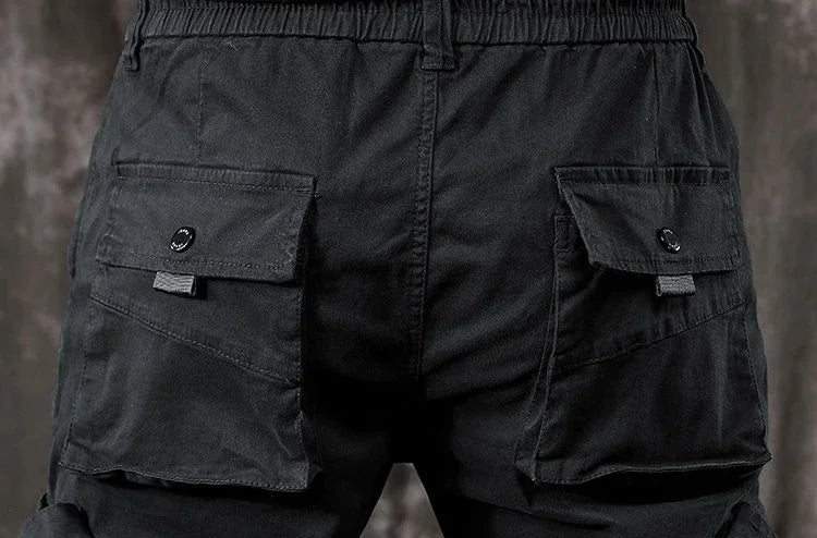 Men's Cargo Pants Outdoor Male Trousers Korean Hiking Loose Biker Motorcycle Cotton Luxury Aesthetic Fashion Baggy Slacks