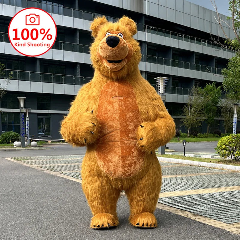 2.6M inflatable polar bear, giant panda, brown bear performance suit, funny doll, Santa Claus, snowman, animal shape performance