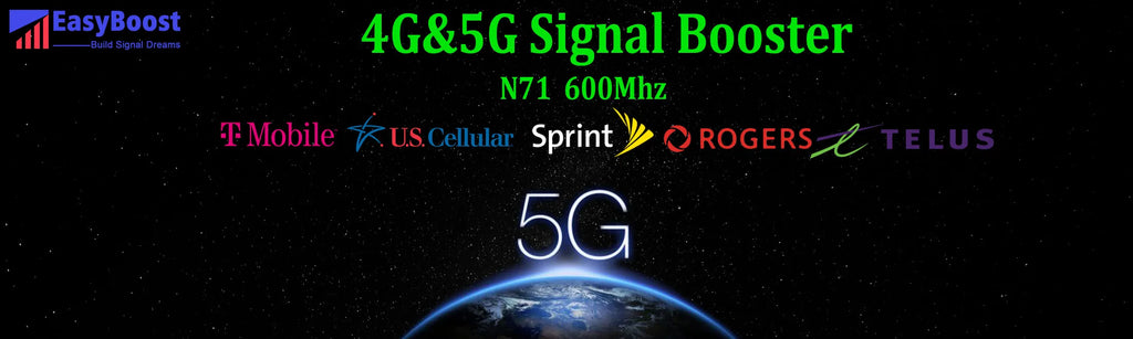 T-Mobile Signal Booster Unit with Power Supply, 5G, 4G, N71, B71, 600Mhz, Sprint, U.S.Cellular, Rogers App Monitoring