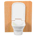Room Toys Toilet Cake Toppers Bathroom Furniture Victorian Dollhouse Mini Decor Accessories Wood