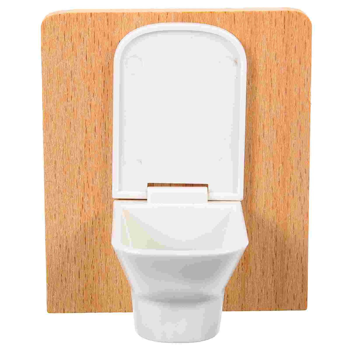 Room Toys Toilet Cake Toppers Bathroom Furniture Victorian Dollhouse Mini Decor Accessories Wood
