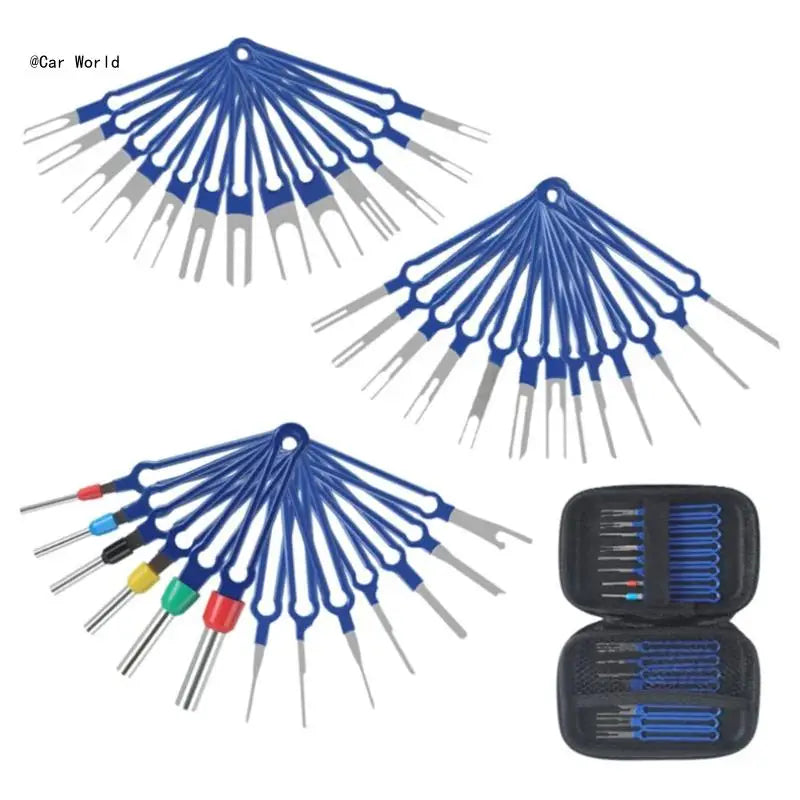 Multipurpose Automotive Terminal Removal Set, Electrical Pin Extractor Release Puller Tool for Car Connector Service 6XDB