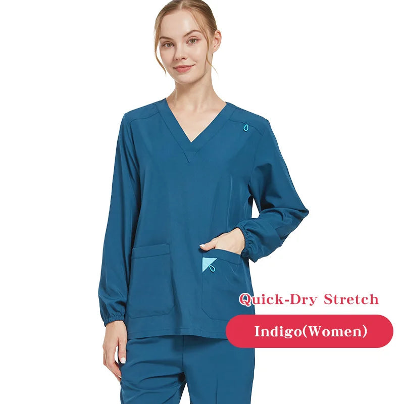 UltraAir™ Scrub Uniforms Nurse Performance Stretch Quick-Dry Healthcare Doctor Hospital Dental Pediatric Medical Scrubs S12